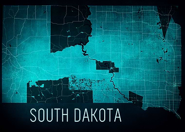 South Dakota State Map