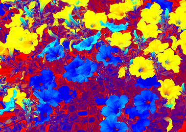 petunia in the garden