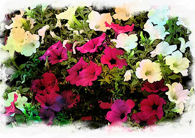 petunia in the garden