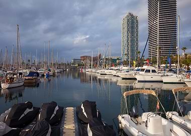 Port Olimpic In Barcelona