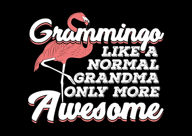 Grandma Flamingo Design