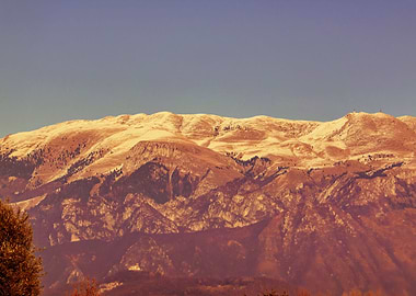 snowy mountains