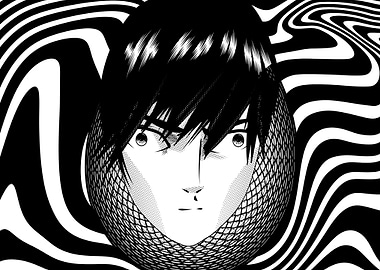 Anime boy wierd look