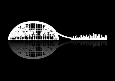 Tennis Racket Reflection