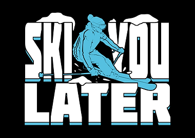 Funny Alpine Skiing Design