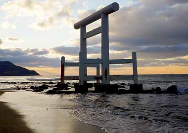 ToriiGate on the shore