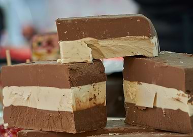 sweet bicolor chocolate