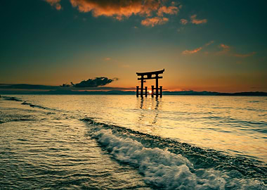 Torii Gate at sunset
