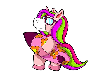 Unicorn Surfer Surfboard
