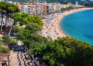 Lloret de Mar in Spain