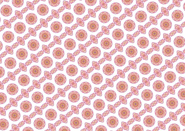 stylized roses pattern