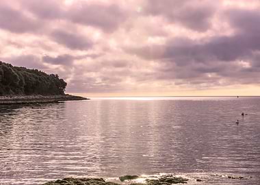 stormy sky and reflections