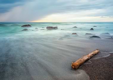 Black beach on sao miguel