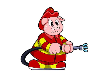 Pig Firefighter Hose
