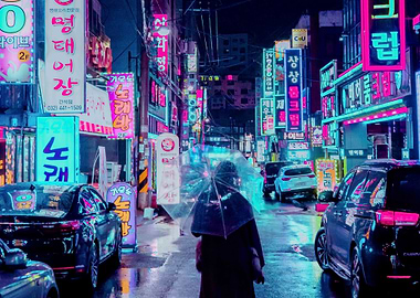 Tokyo Street Neon Alley