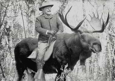 Teddy Roosevelt on Moose