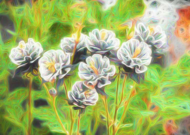 aquilegia flower in bloom