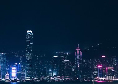 Hong Kong Central by Night