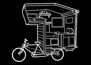 Tiny Home Bicycle Cyclist