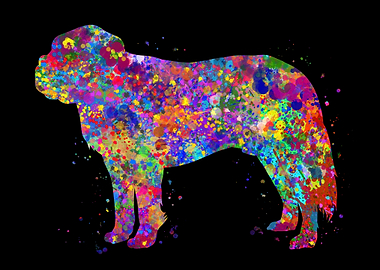 St Bernard watercolor