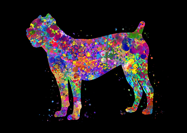 Cane corso watercolor