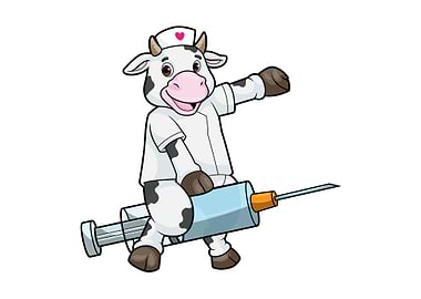 Cow Nurse Syringe