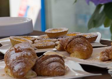 cake on plate for snack