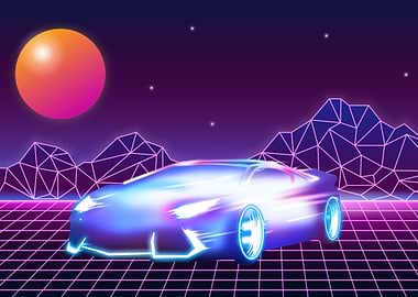 Future Car neon