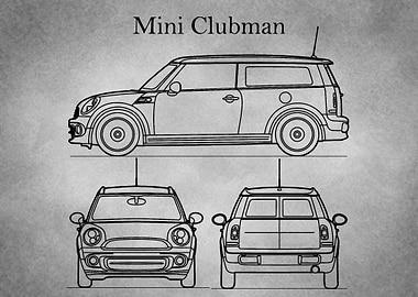 Mini Clubman 2014 gray old