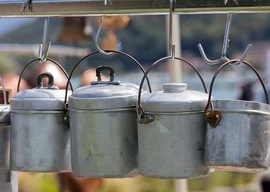 old pots and pans