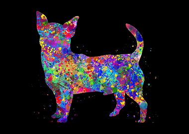 Chihuahua watercolor