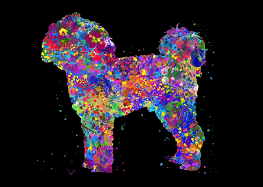 Cavapoo Dog watercolor