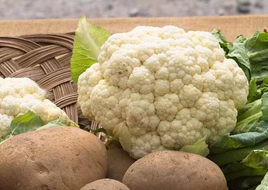 Potato and cauliflower