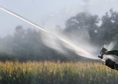 irrigation in the fields