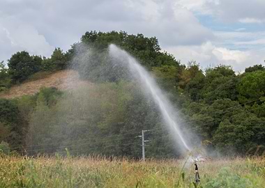 irrigation in the fields