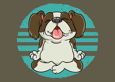 Meditating Dog Design
