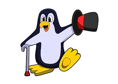 Penguin Hat Walking stick