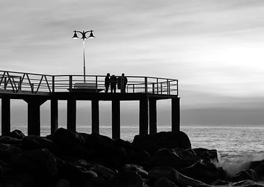 Sunrise black and white