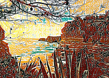 Praia da Marinha Beach