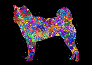 Shiba inu watercolor