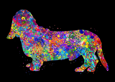 Basset Hound watercolor