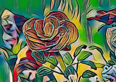 abstract rose background