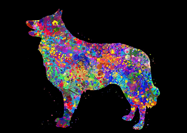 Schipperke watercolor