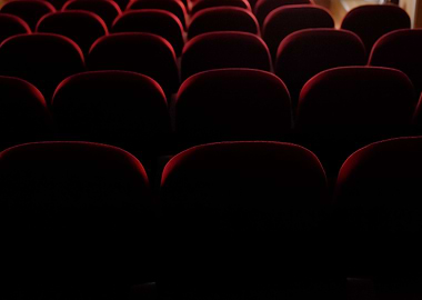 Cinema theater seats back