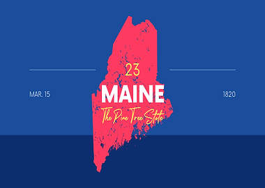 Maine state of USA