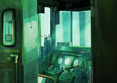 Train Room Fantasy Clouds