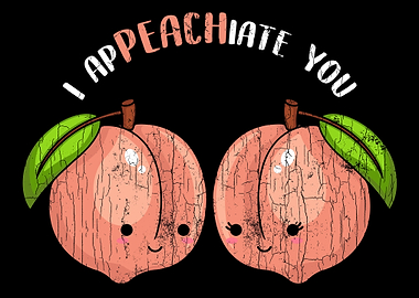 Funny Cute Peach Design Fo