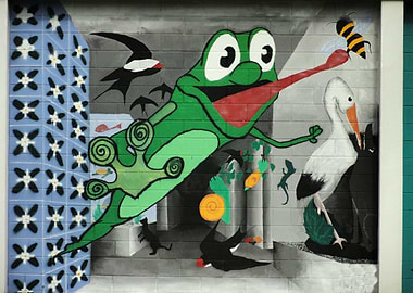 Funny Frog Graffiti