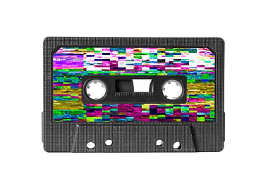 Cassette label glitch extr