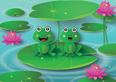 Frog cartoon